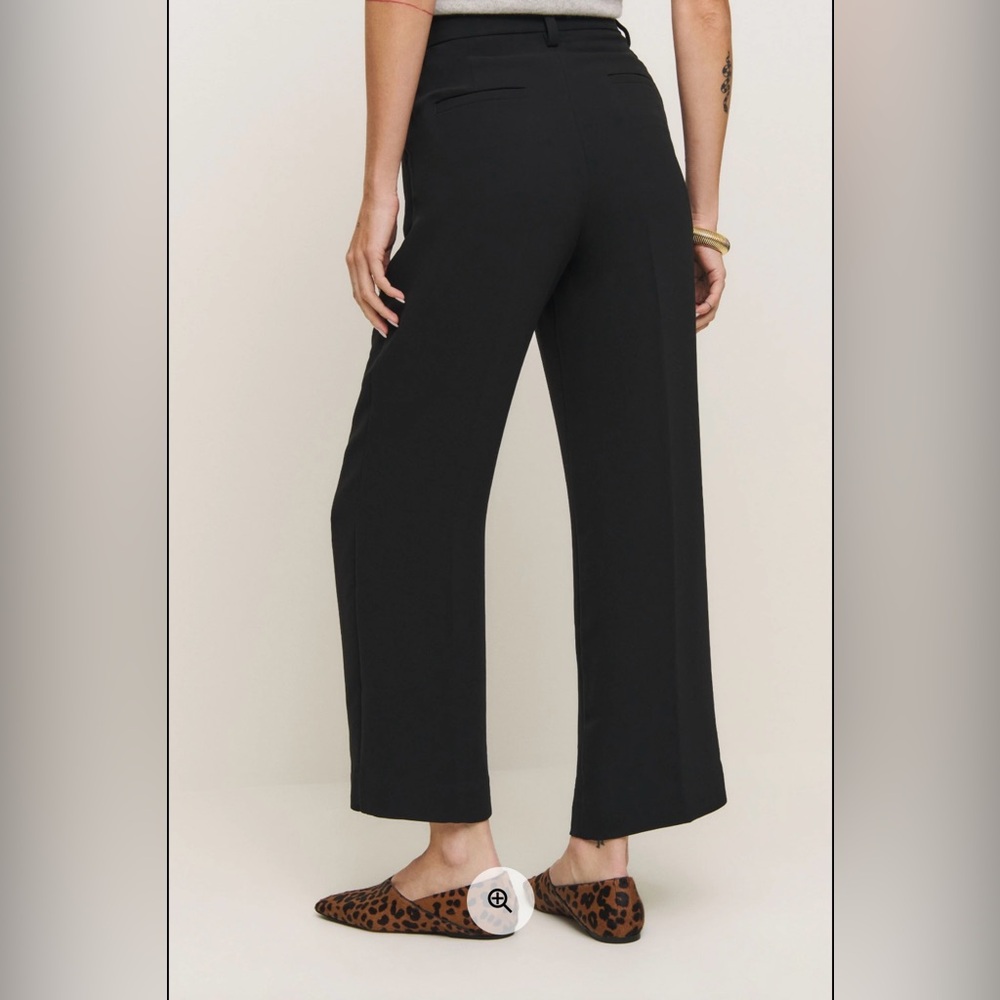 Reformation Alex Mid Rise Cropped Pant Size 4 - Picture 3 of 6